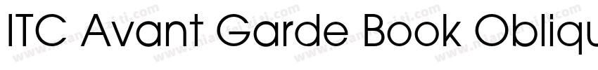 ITC Avant Garde Book Oblique SWA字体转换